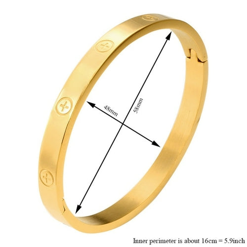 Fashion Luxury Steel Bangles 6 | Luxury Brand Stainless Bangle |