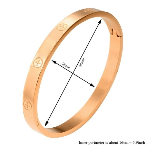 Fashion Luxury Steel Bangles 6 | Luxury Brand Stainless Bangle |