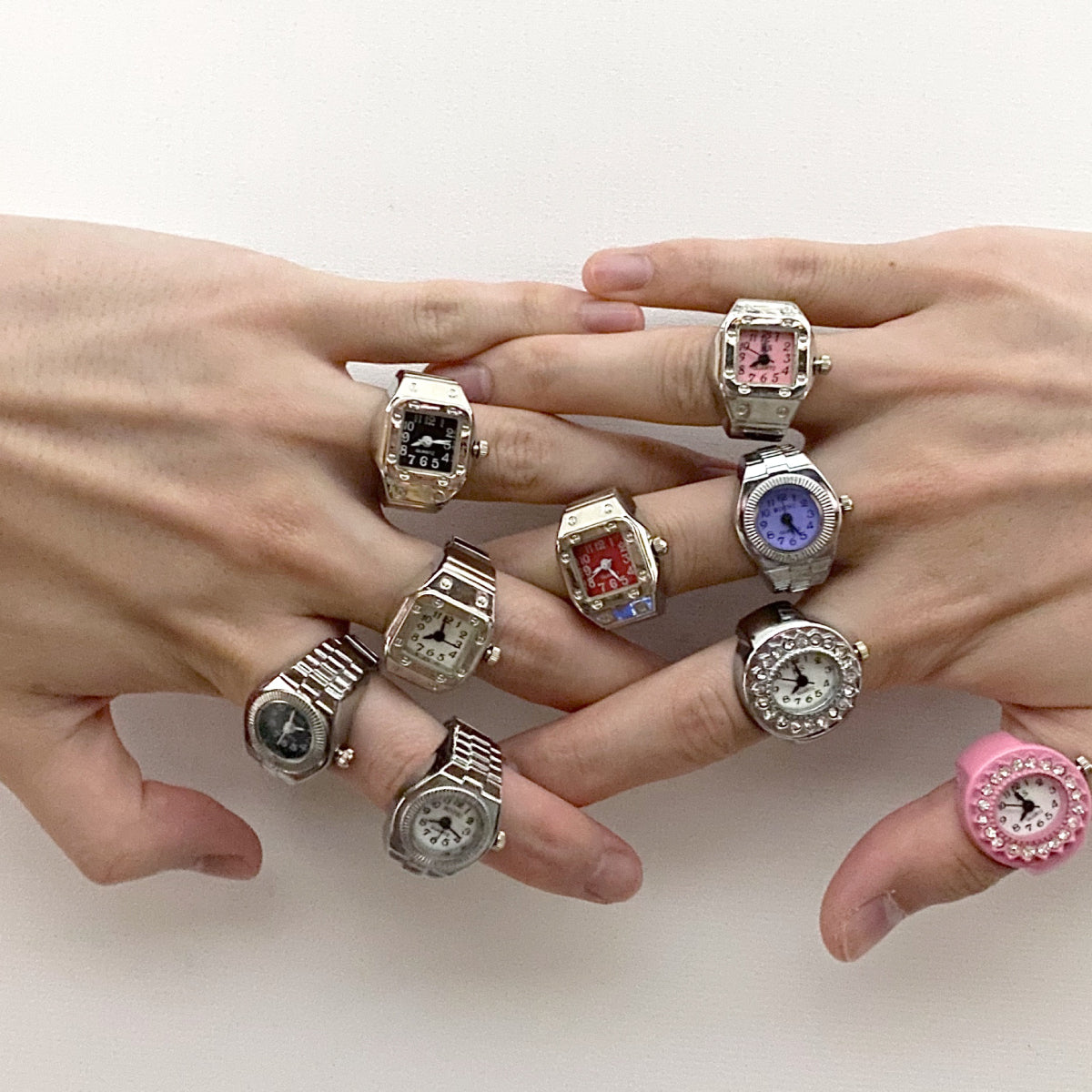 Vintage Punk Elastic Stretchy Quartz Ring