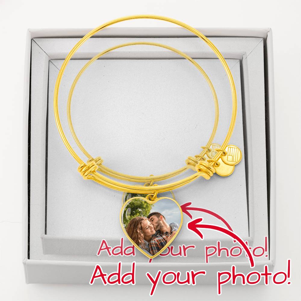 Personalized Heart Photo Bracelet