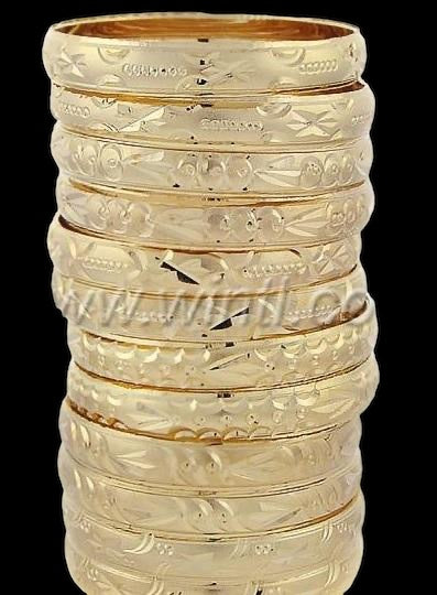 Oro Laminado Gold Filled Bangles 015