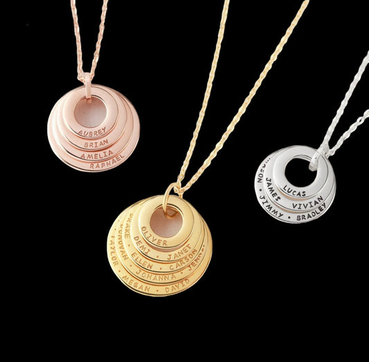 Grandchildren Necklace, Grandma Jewelry, Grandma Necklace With Names