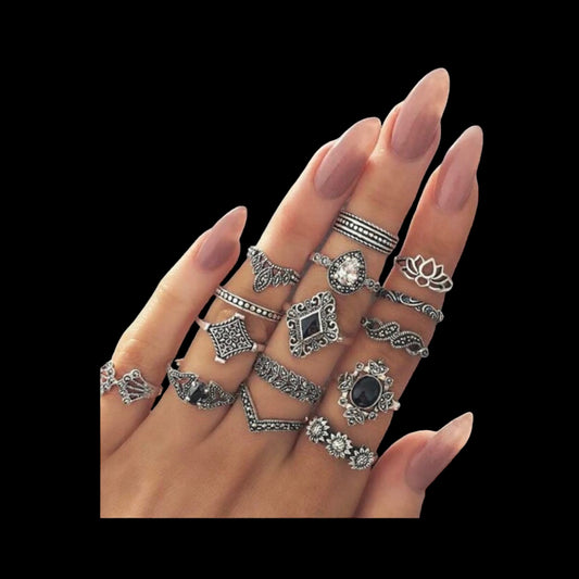 Flower Ring Set
