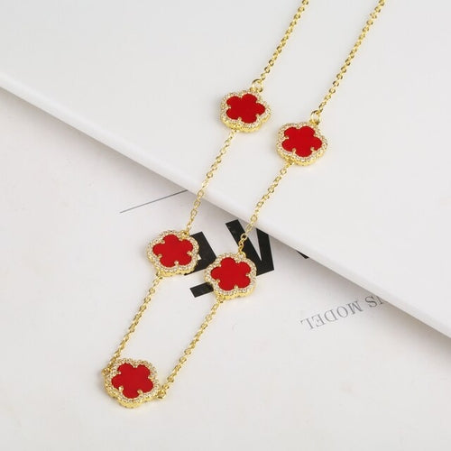Diamond Inlaid Cute New Design Plant Flower Bracelet, Earring or Necklace