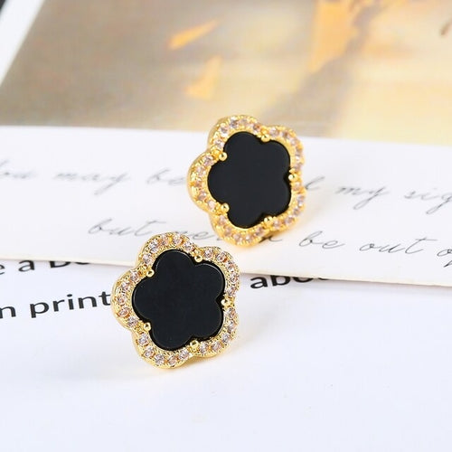 Diamond Inlaid Cute New Design Plant Flower Bracelet, Earring or Necklace