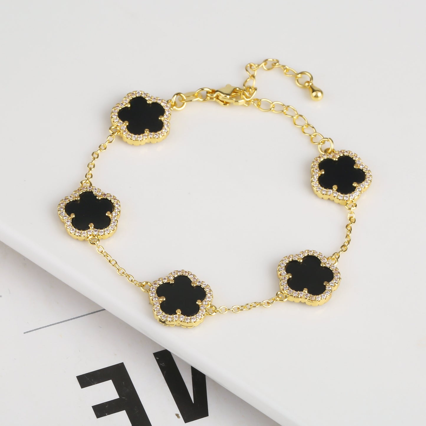 Diamond Inlaid Cute New Design Plant Flower Bracelet, Earring or Necklace