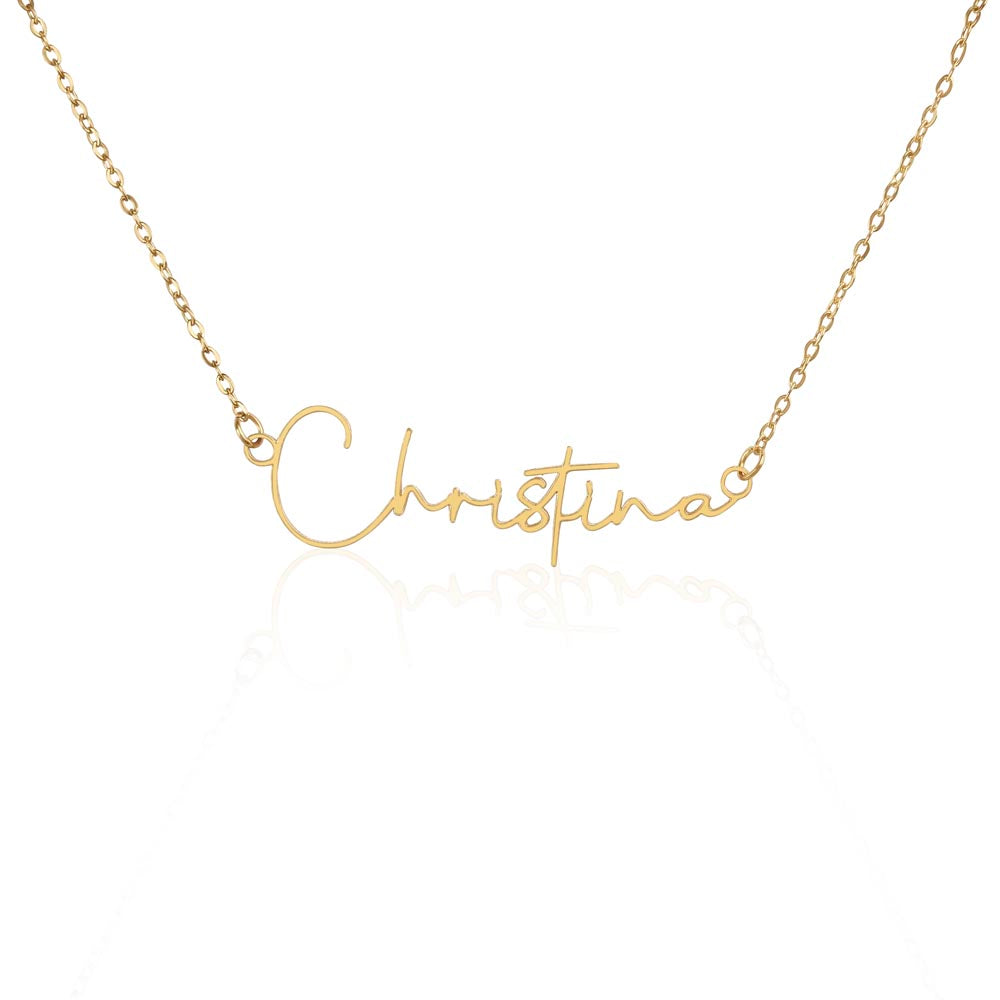 Custom Name Necklace — 18k Gold Plated Personalized Jewelry by Touch of Arnell