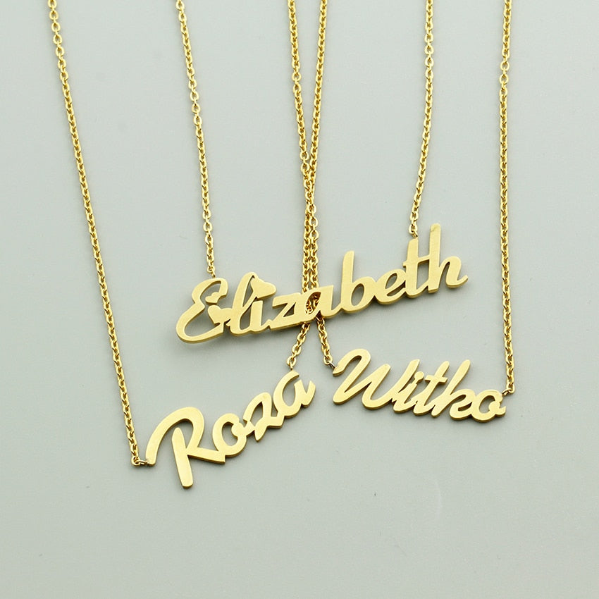 Custom Name Necklace Personalized Actual